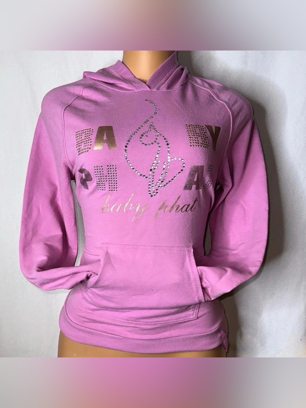 Baby Phat Graphic Hoodie in Pink Size Medium Like New